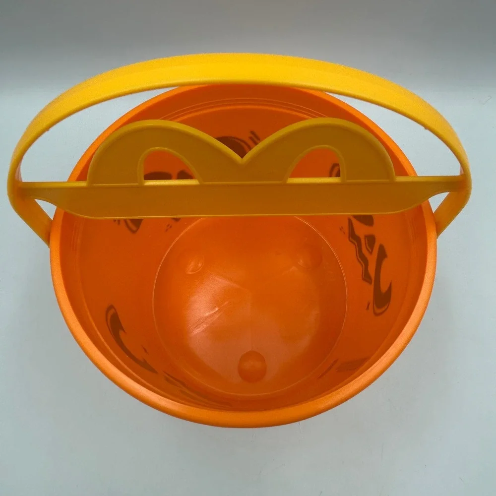 NEW! 2025 McDonald's Happy Meal BOO Bucket Orange Halloween‎ Pail with Stickers